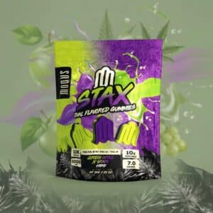 Modus STAX Dual Flavor Gummies – Green Apple x Grape (Hybrid) | Hemp-Derived Blend