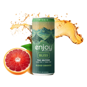 10mg D9 + 10mg CBD Mediumdose Blood Orange Seltzer for Bliss (Hybrid)