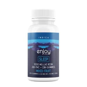 Live Rosin Indica Delta 8 + CBN Gummies for Sleep - 1000 mg | 20 gummies