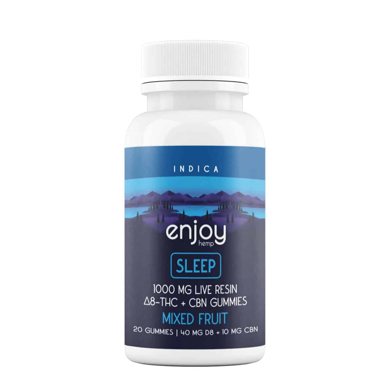 Live Rosin Indica Delta 8 + CBN Gummies for Sleep - 1000 mg | 20 gummies