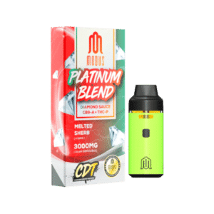 Melted Sherb (Hybrid) Diamond Sauce THCP + CB9-A Platinum Blend Disposable Vape - 3 Gram