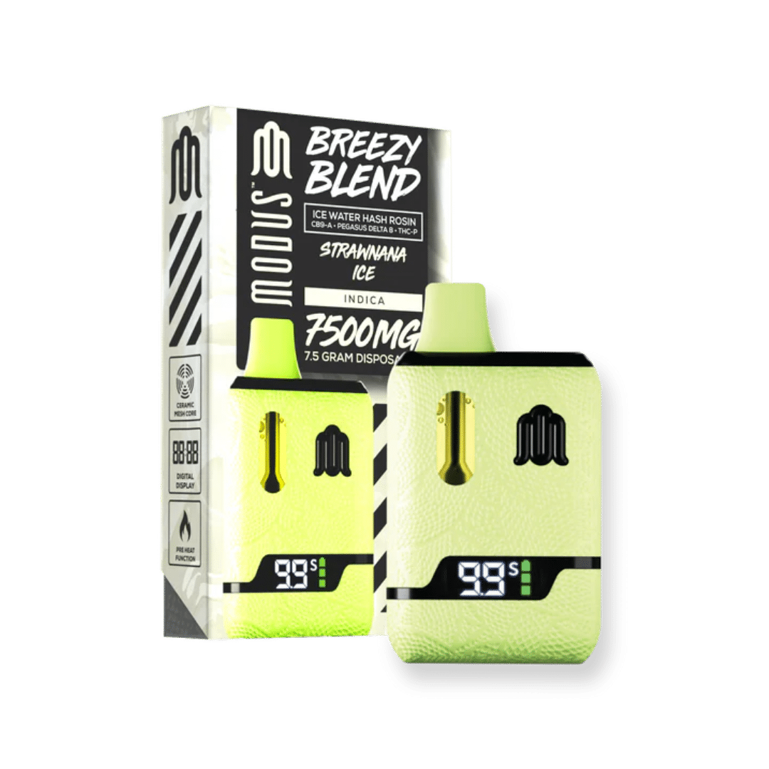 Strawnana Ice (Indica) THCP + Delta 8 + CB9-A Breezy Blend Disposable Vape - 7.5 Gram