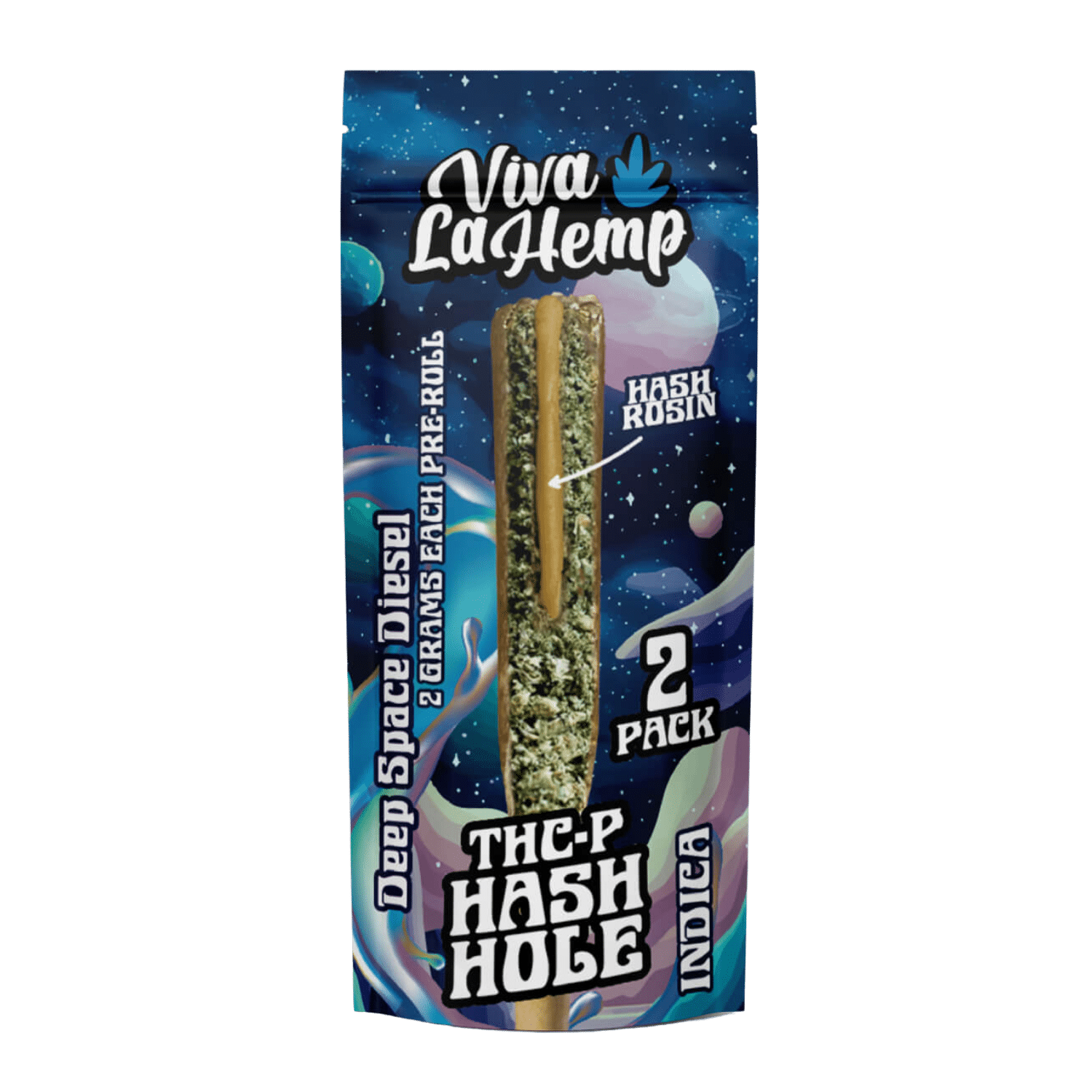 THCP Hash Hole Pre Roll – 2G Deep Space Diesel (Indica) - 2 pack