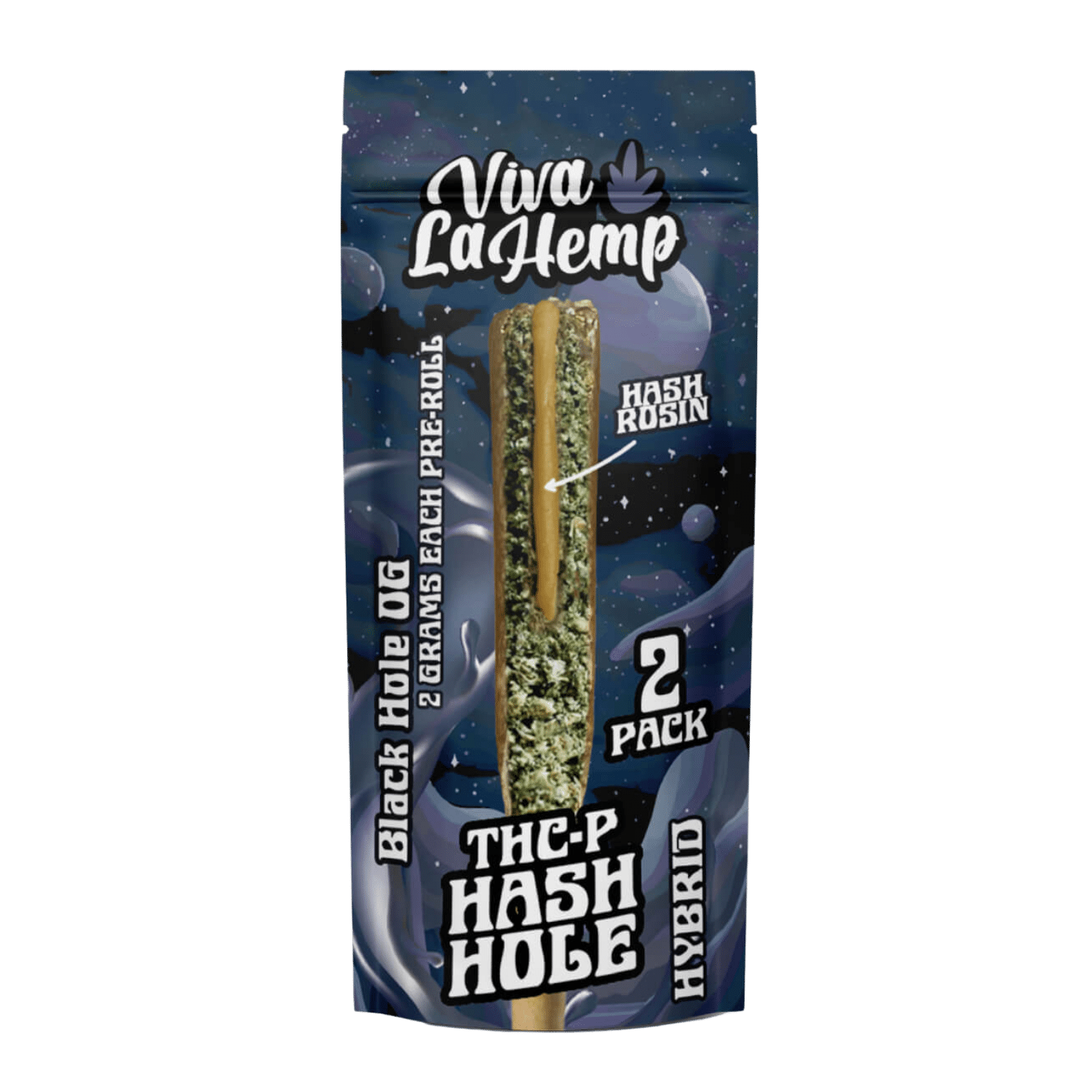 THCP Hash Hole Pre Roll – 2G Black Hole OG (Hybrid) - 2 pack