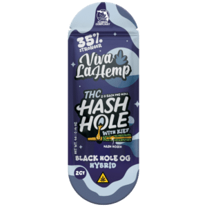 THCP Hash Hole Pre Roll with Kief – 2G Black Hole OG (Hybrid) - 2 pack
