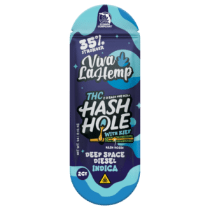 THCP Hash Hole Pre Roll with Kief – 2G Deep Space Diesel (Indica) – 2 Pack