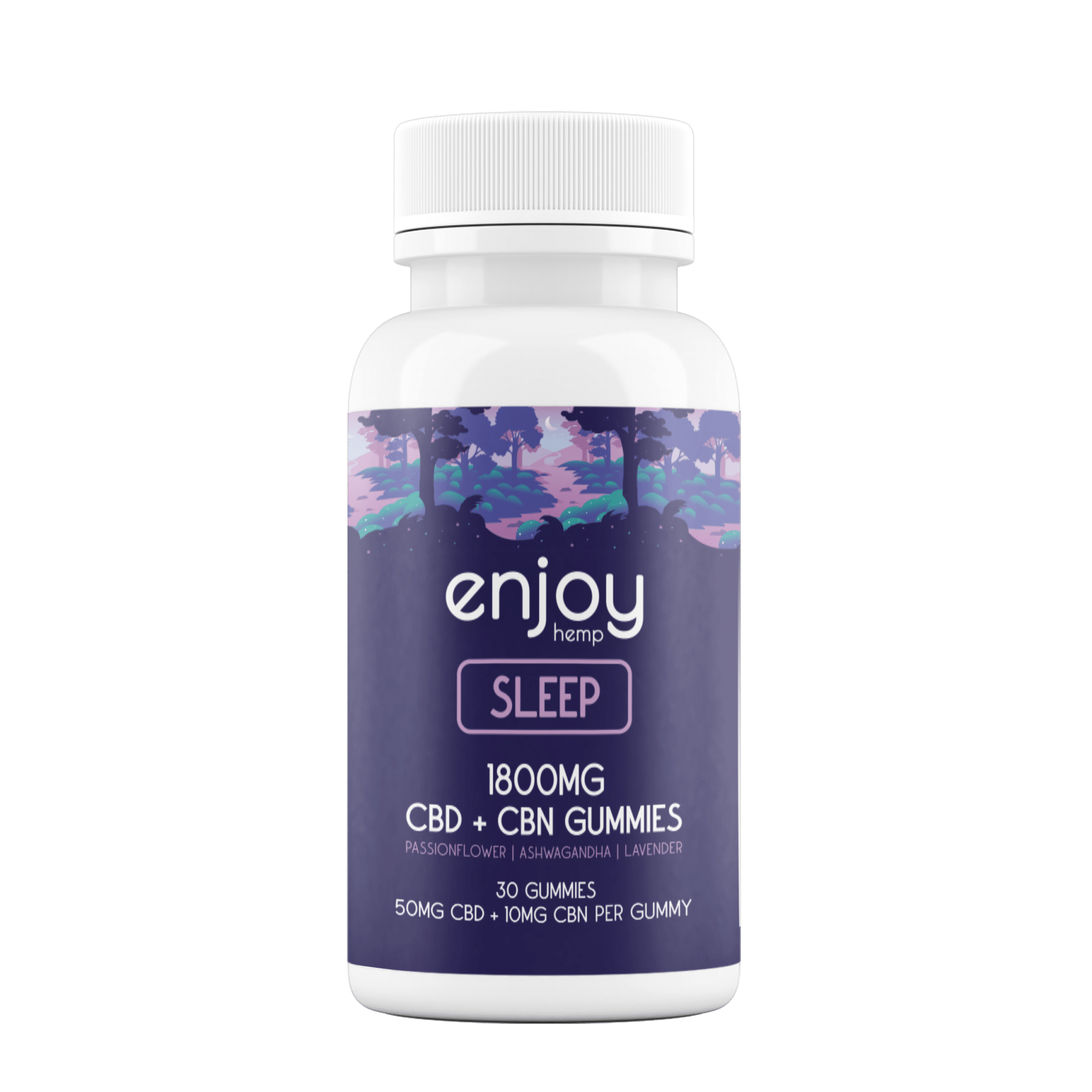 CBD Gummies For Sleep - Full Spectrum CBD + CBN + Lavender + Passionflower + Ashwagandha