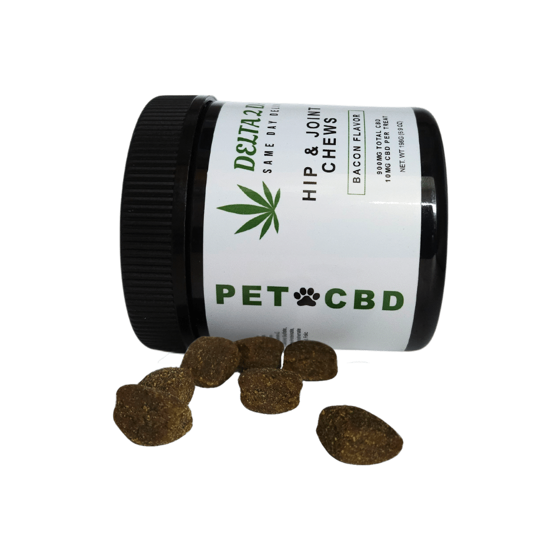 Hip & Joint Pet Chews - CBD (900mg) - Bacon Flavor